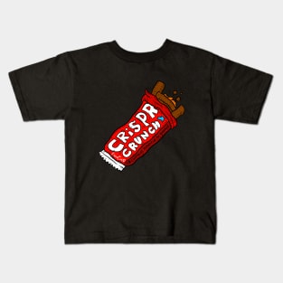 crispr cas9 crispr crunch. science bar. Kids T-Shirt